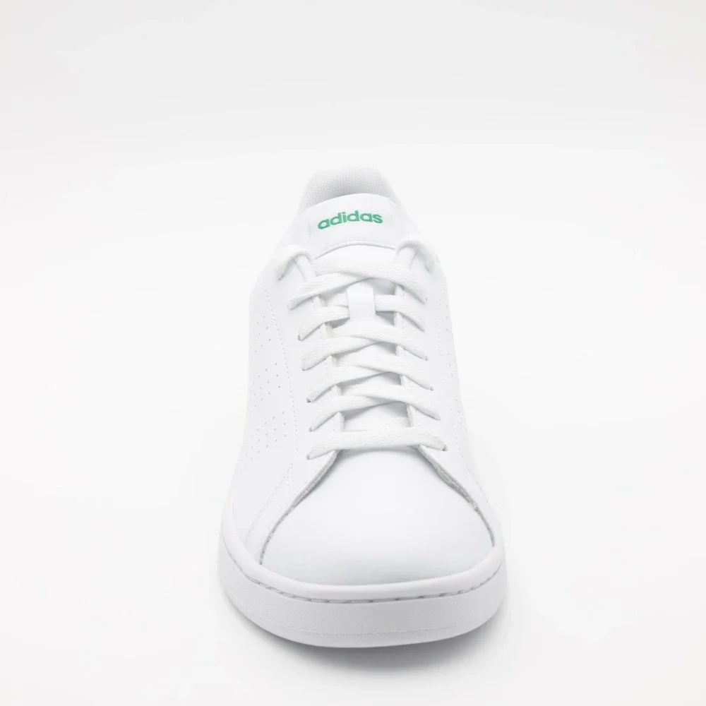 Adidas Men's Advantage‎ Comfortable Athletic Low Top Shoes White/Green Size 8.5 - Picture 2 of 11